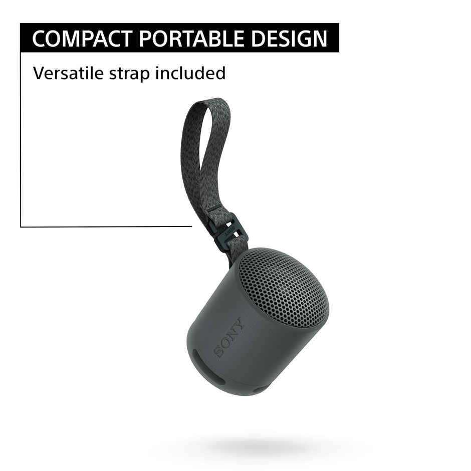 Sony SRS-XB100 Wireless Bluetooth Portable Super-Compact Speaker | Hands-Free Calling | Black