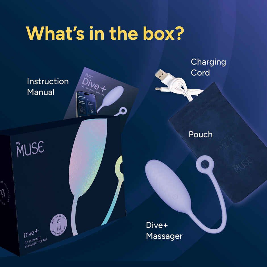 MyMuse Dive plus App Controlled Personal Massager