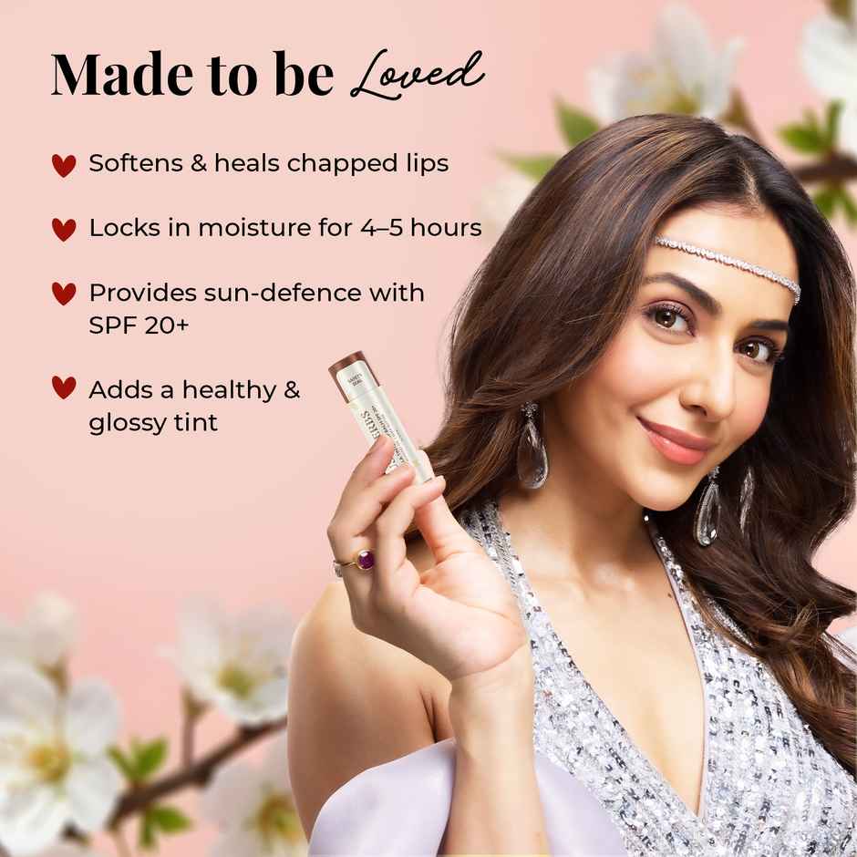 Just Herbs Tinted Lip Balm SPF 20+ For Dry And Chapped Lips For Women And Men- Vanilla