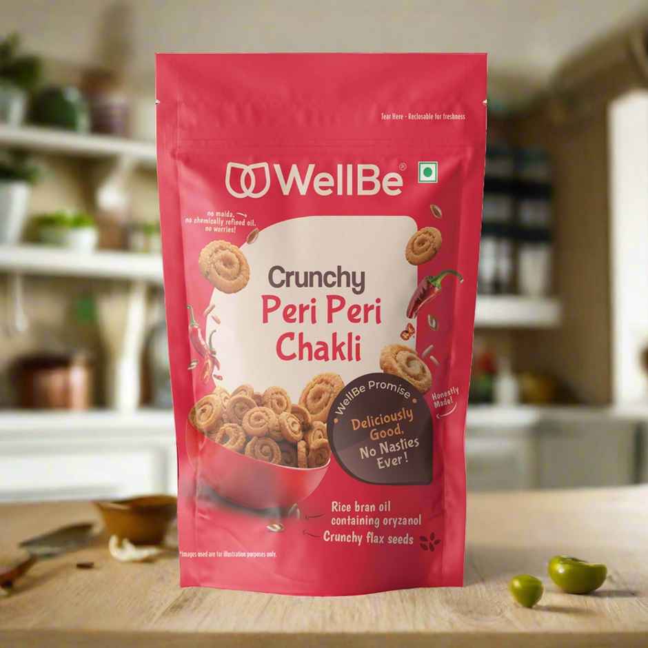 WellBe Crunchy Peri Peri Chakli | Spicy & Crispy