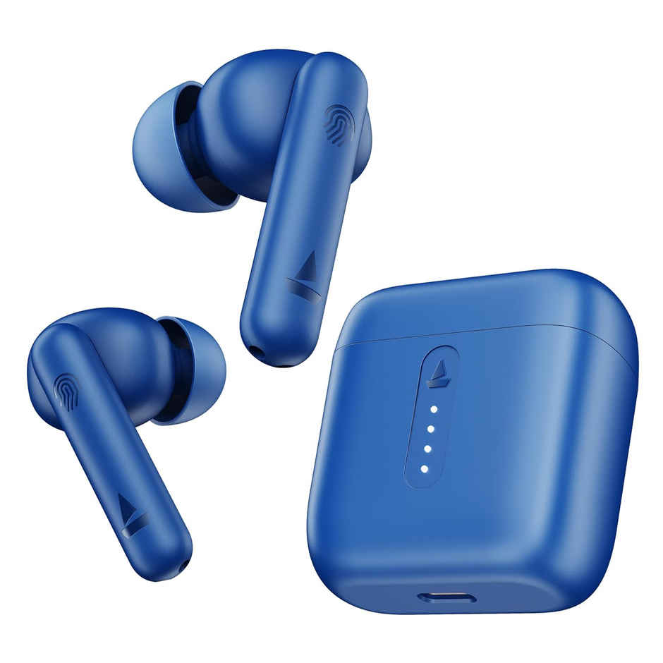 boAt Airdopes 141 TWS Earbuds W/ 42h Playtime, Low Latency Mode for Gaming, Enx Tech (Thunder Blue)