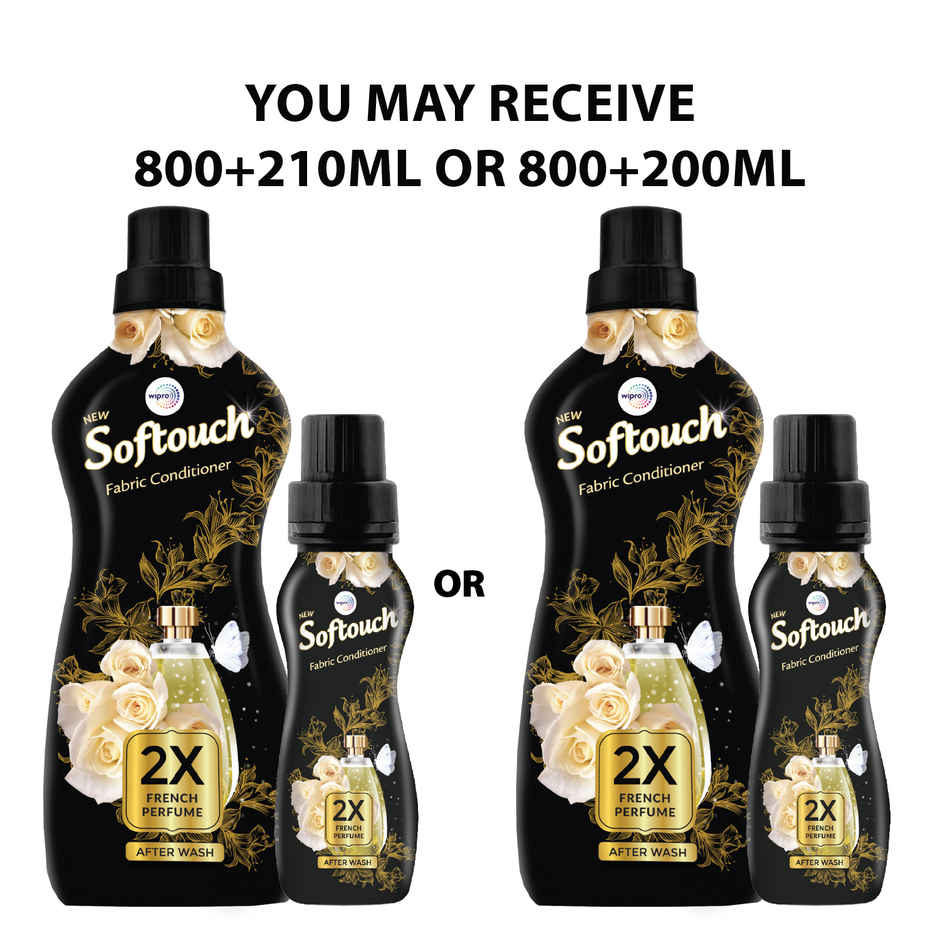 Softouch Rose and Jasmine 2X French Perfume After Wash Fabric Conditioner
