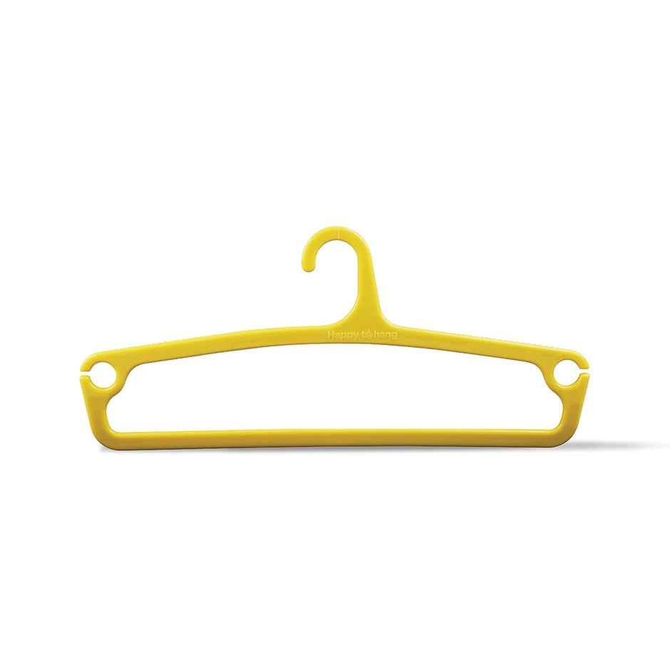 Happy To Hang Ethnica Polypropylene Hanger (Yellow And Red), Pack Of 6