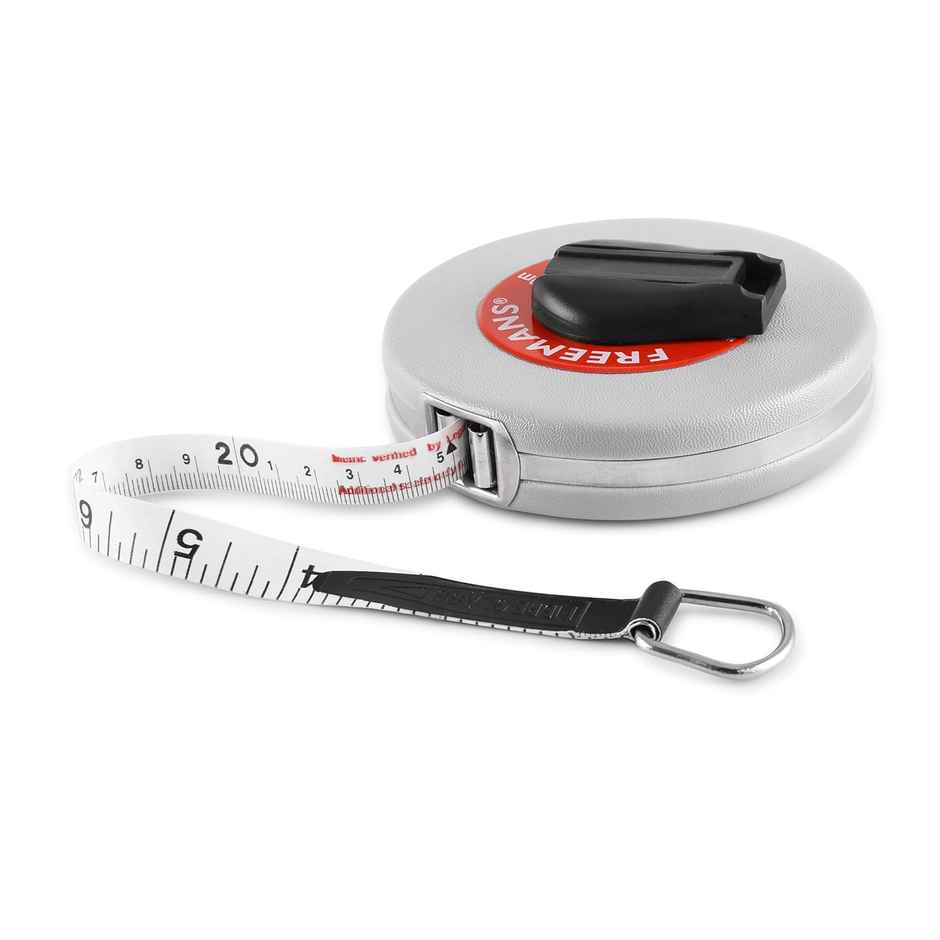 FREEMANS Leatherette Fibreglass Measuring Tape | 32 ft