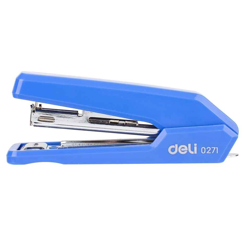 Deli E0272 Stapler, 15 Sheets, Plastic Cover, Metal Base - Assorted