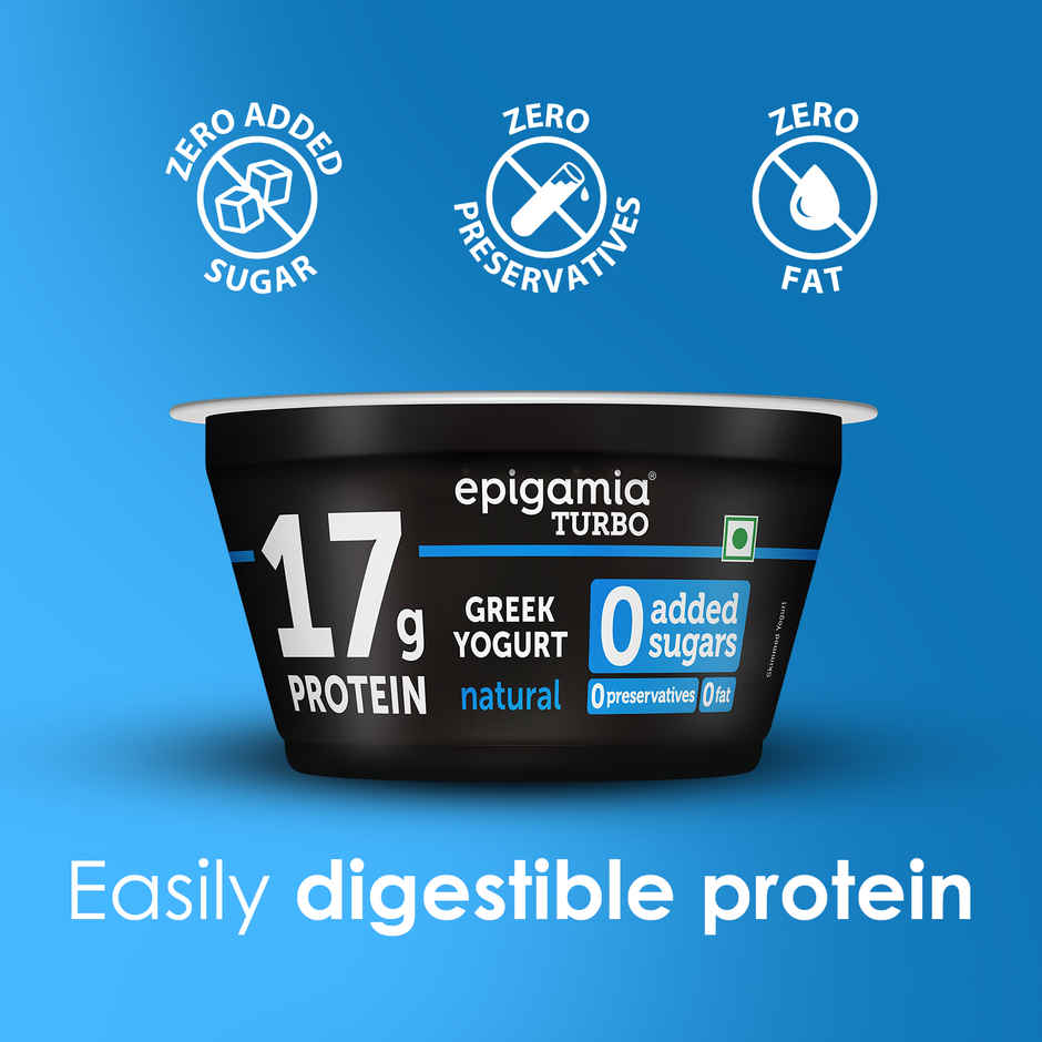 Epigamia 17g Protein Turbo Yogurt Natural