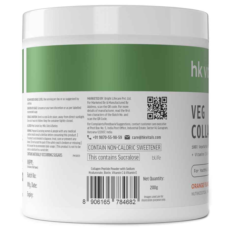 hk vitals Veg Collagen Supplement Orange 200g