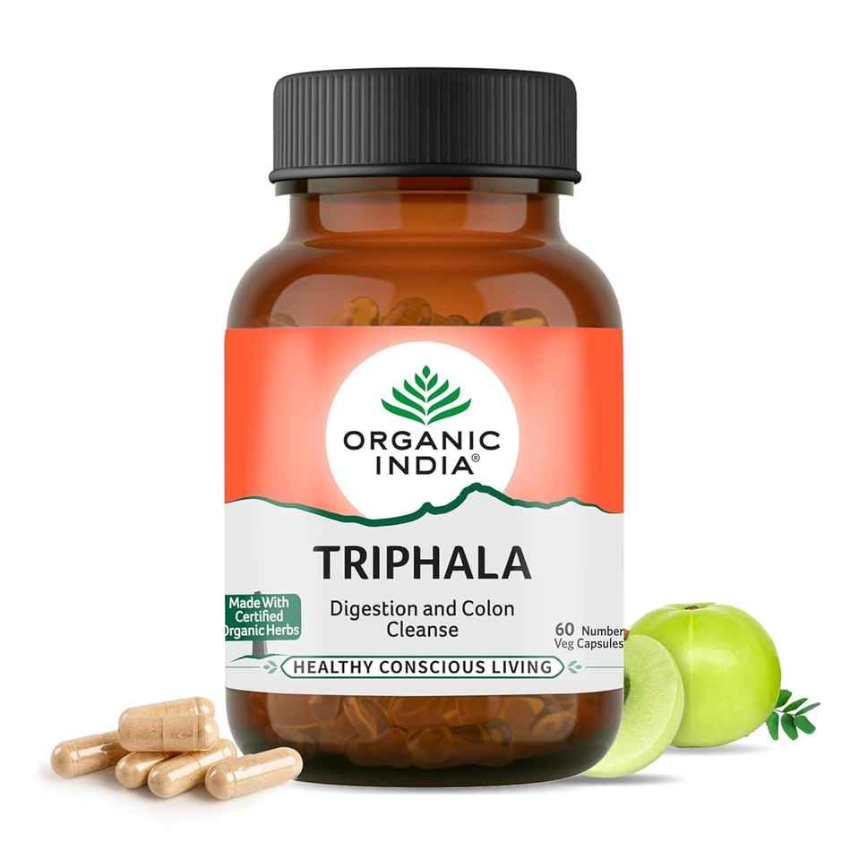 A TATA Product - Organic India Triphala Capsules - 60 Caps, Supports Immune System