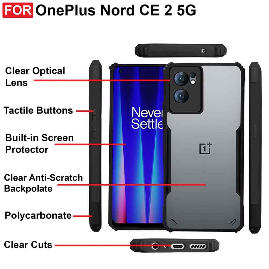 Zapcase Back Cover for OnePlus Nord CE 2 5G | Matte-Black