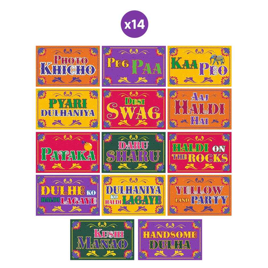 Party Propz Haldi Props For Wedding