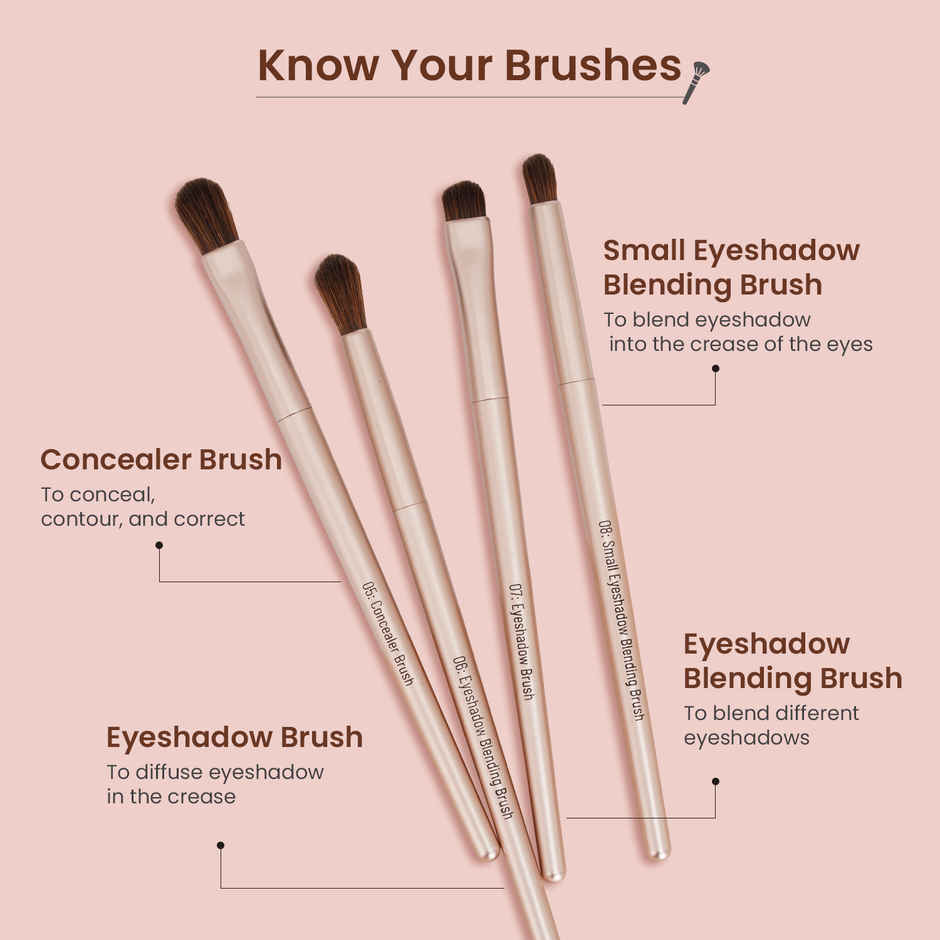 Swiss Beauty Heartistry Makeup Brush Set