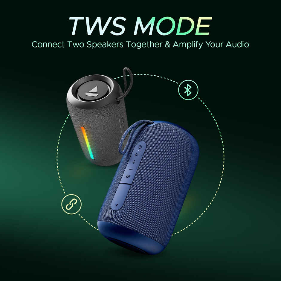 boAt Stone 358 Pro w/ 14W Signature Sound,Type-C Interface Bluetooth Speaker(Vibing Blue)