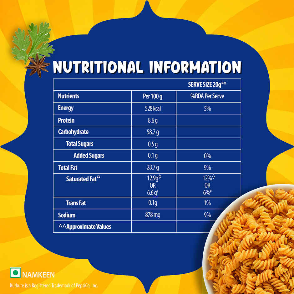 Kurkure Namkeen Solid Masti Masala Twisteez Snacks