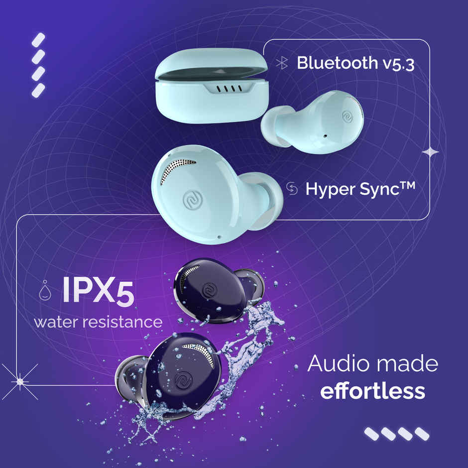 Noise Buds Trance 45H Battery Low Latency-up to 40 ms Instacharge TWS Earbuds | Jet Black