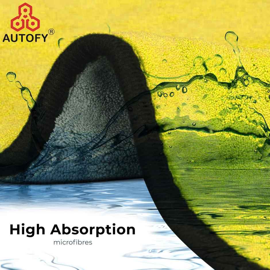 Autofy Multipurpose Microfiber Car Cleaning Cloth (Pack Of 4) - Assorted | 800 Gsm | 40 Cm X 40 Cm (1pc) & Vista Auto Care Hard Water Stain Remover (100g) Combo