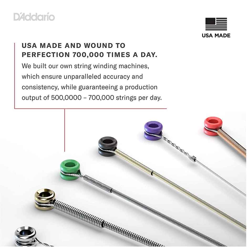 D'Addario Ez900 Bronze Acoustic Guitar Strings | 85/15 Full Bright Tone Stainless Steel Material