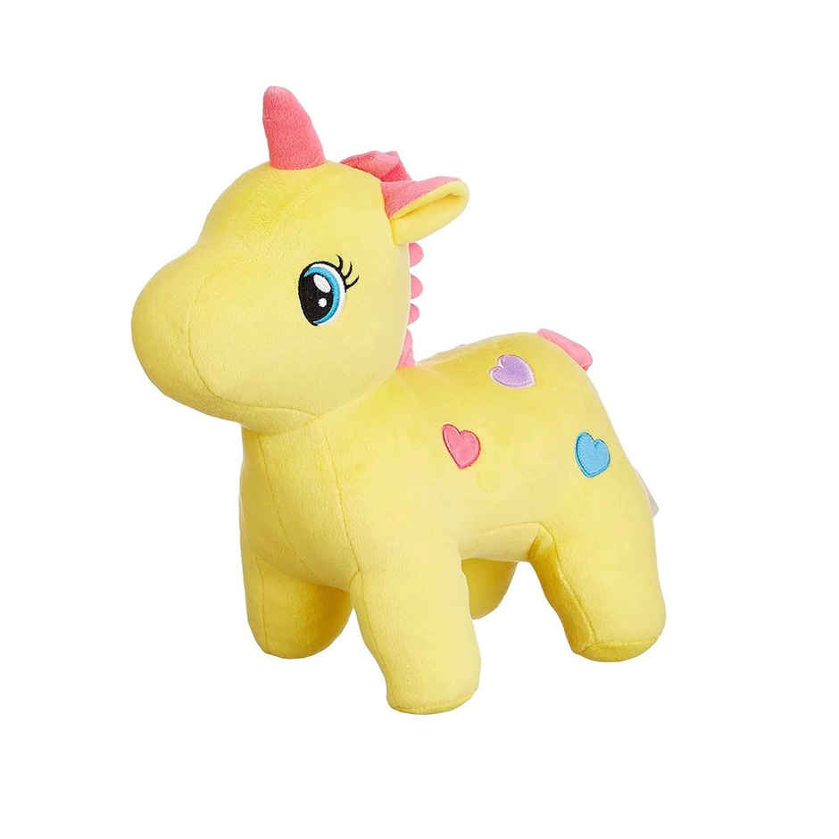 Sterling Unicorn Teddy Bear Plush Soft Toy Animal Baby Boys & Girls 25 Cm - Yellow