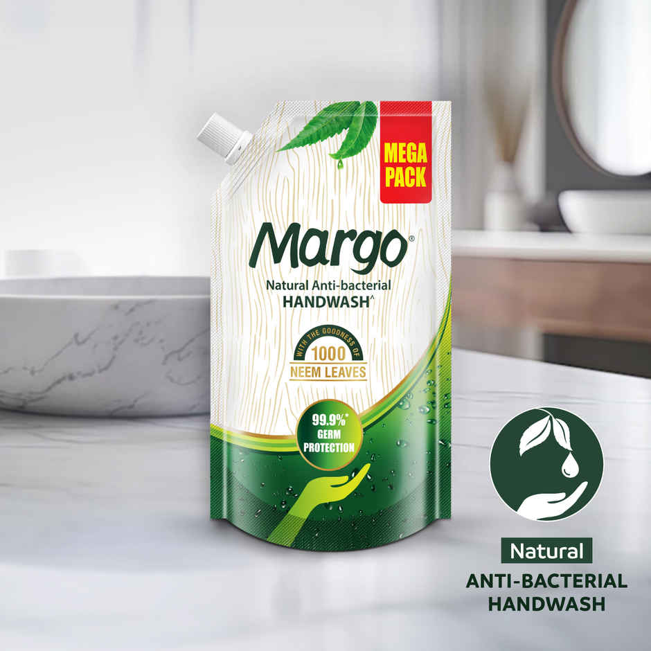 Margo Natural Anti-Bacterial Handwash for Soft, Hydrated hands - Refill Pack