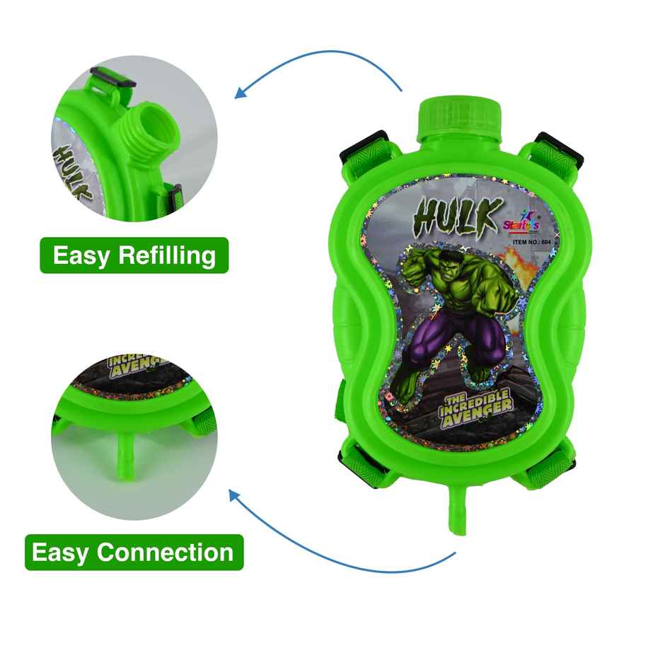 Hulk Holi Super Water Tank Pichkari | Green | Star