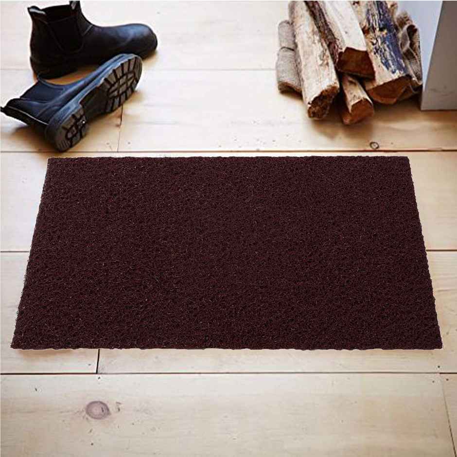 Kuber Industries Modern Door Mat (Red | Maroon | PVC | Standard)