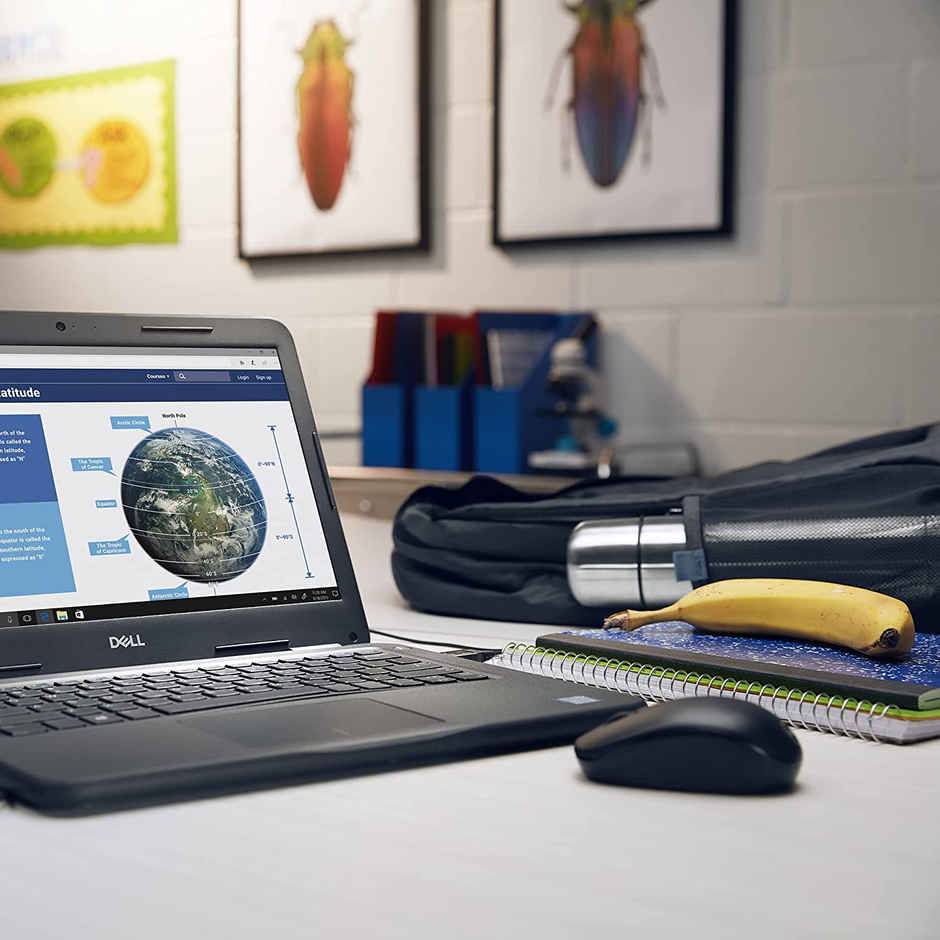 Dell WM126 Wireless Mouse, 1000DPI, 2.4 Ghz with USB Nano Receiver, Optical Tracking, 12-Months Battery Life, Plug and Play, Ambidextrous, Connect Up To 6 Compatible Devices With One Receiver - Black