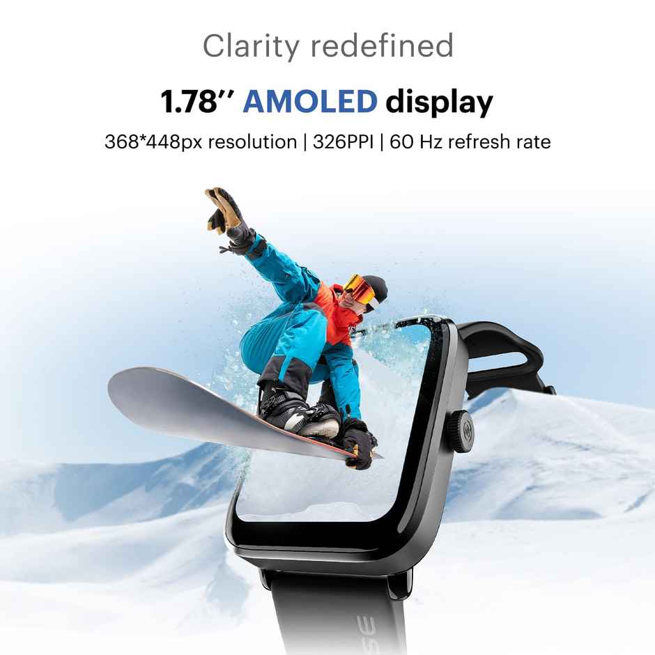 Noise Colorfit Pro 4 Alpha Smartwatch with Bluetooth Calling | 1.78" Display | Instacharge - Jet Black