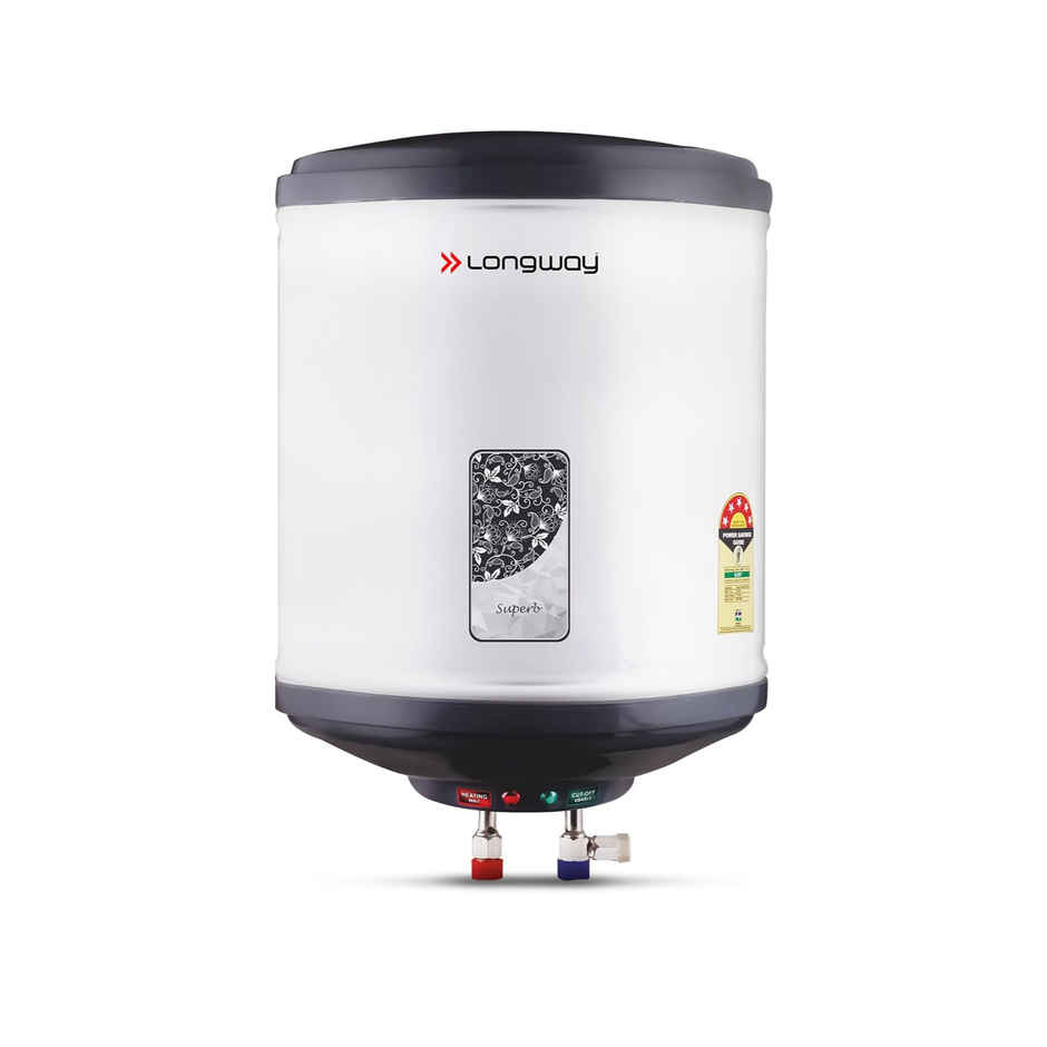 Longway Superb 10 Ltr 5 Star Rated Automatic Instant Water Heater , Water Geyser(Gray, 10 Ltr)