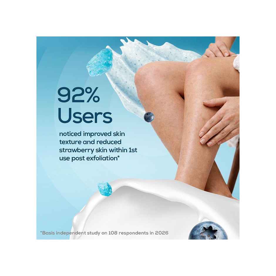 Fiama Strawberry Skin Polishing Body Scrub, with Papain Enzyme For Polished Glow