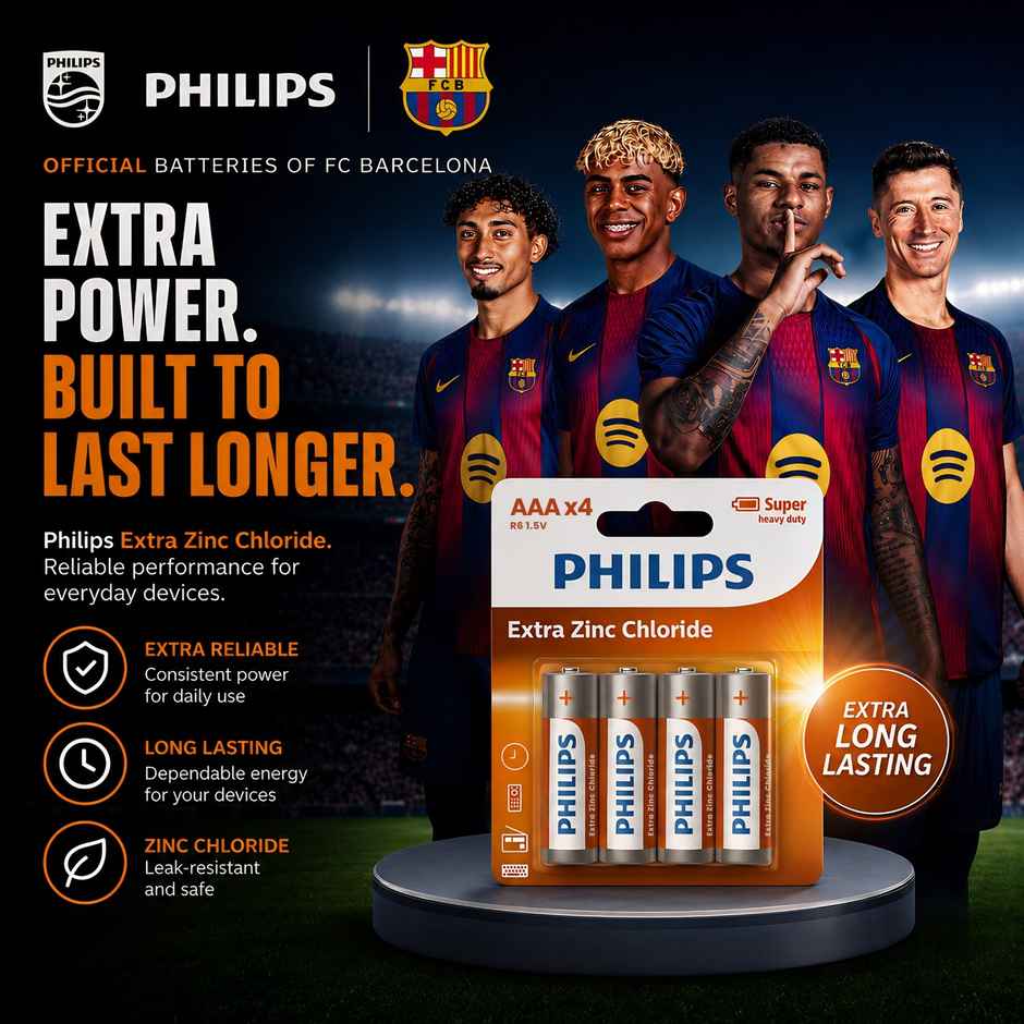 Philips Extra Zinc AAA R03L4B94 Battery