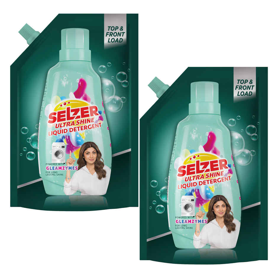 Selzer Ultrashine Liquid Detergent Spout Pouch