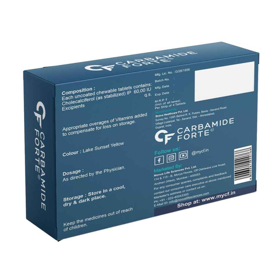 Carbamide Forte Nova D3-60K Vitamin D3 Tablet