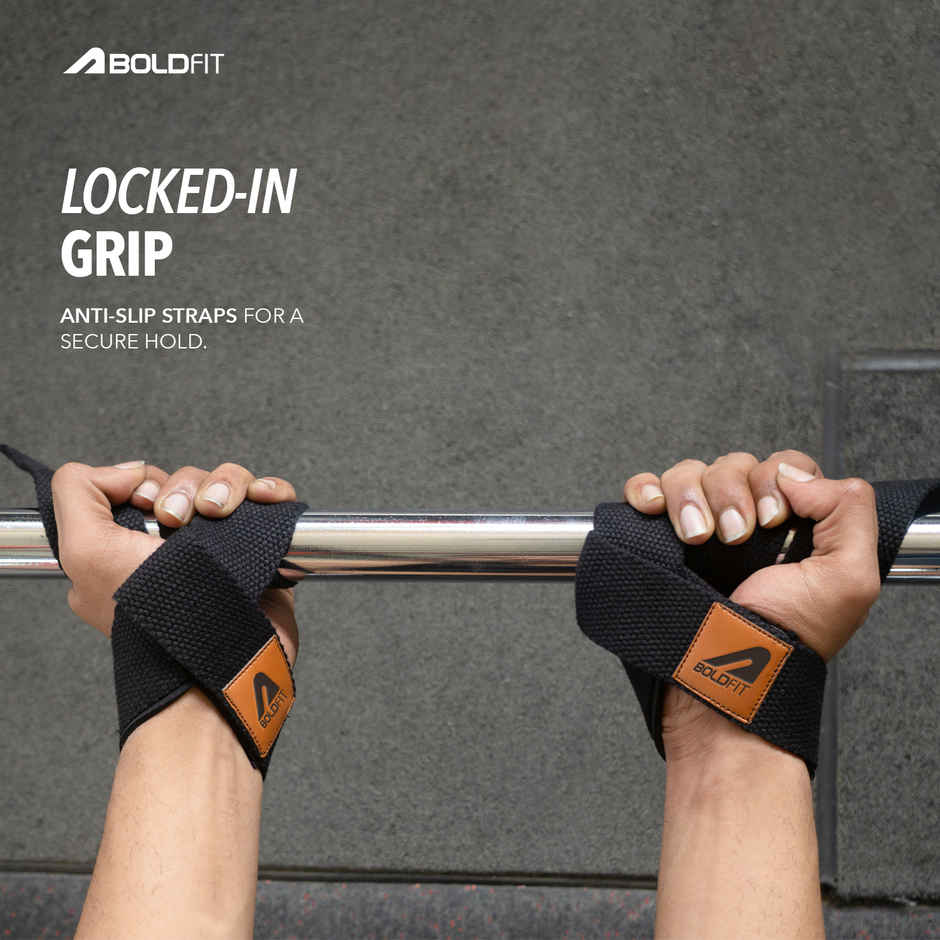 Boldfit Boldfit Weightlifting Straps Wrist Supporter For Gym Straps 1 Pair Strap