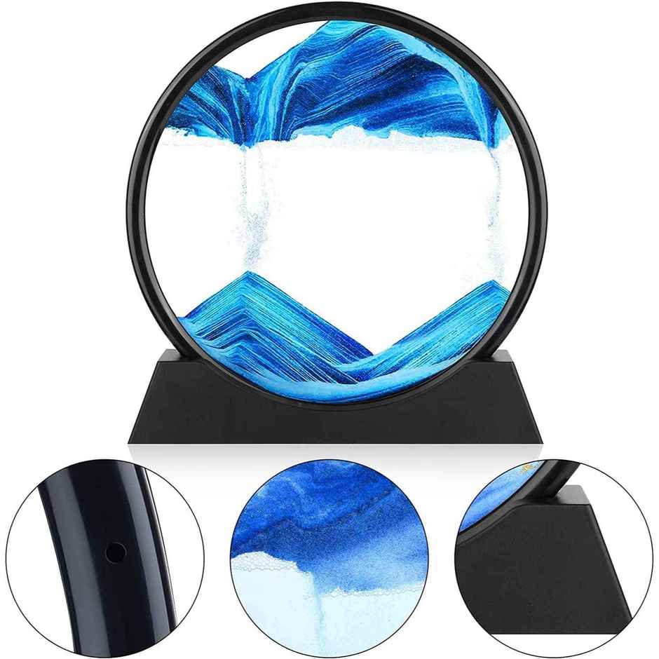 Desidiya Moving Sand Art Picture Showpc Blue
