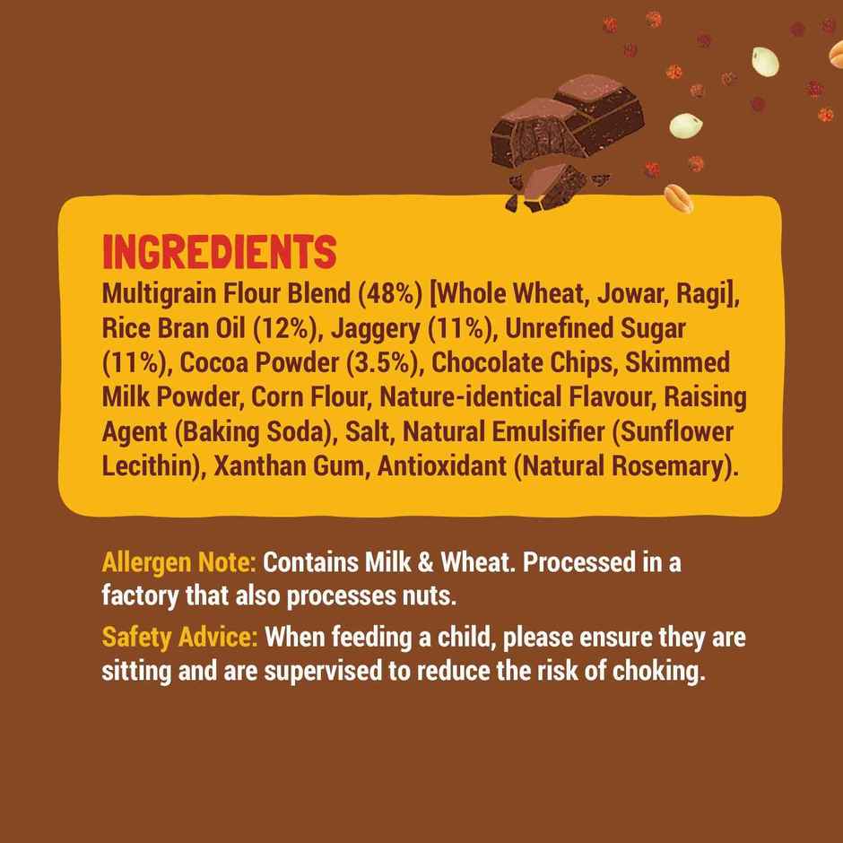 Slurrp Farm No Maida No Palm Oil Choco Ragi Cookies | Yummy Biscuits For Kids