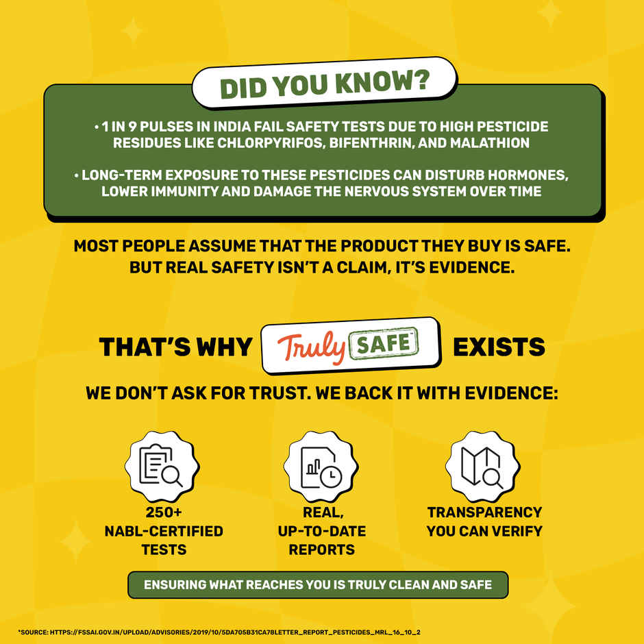 Truly Safe Toor/Arhar Dal | Unpolished Dal