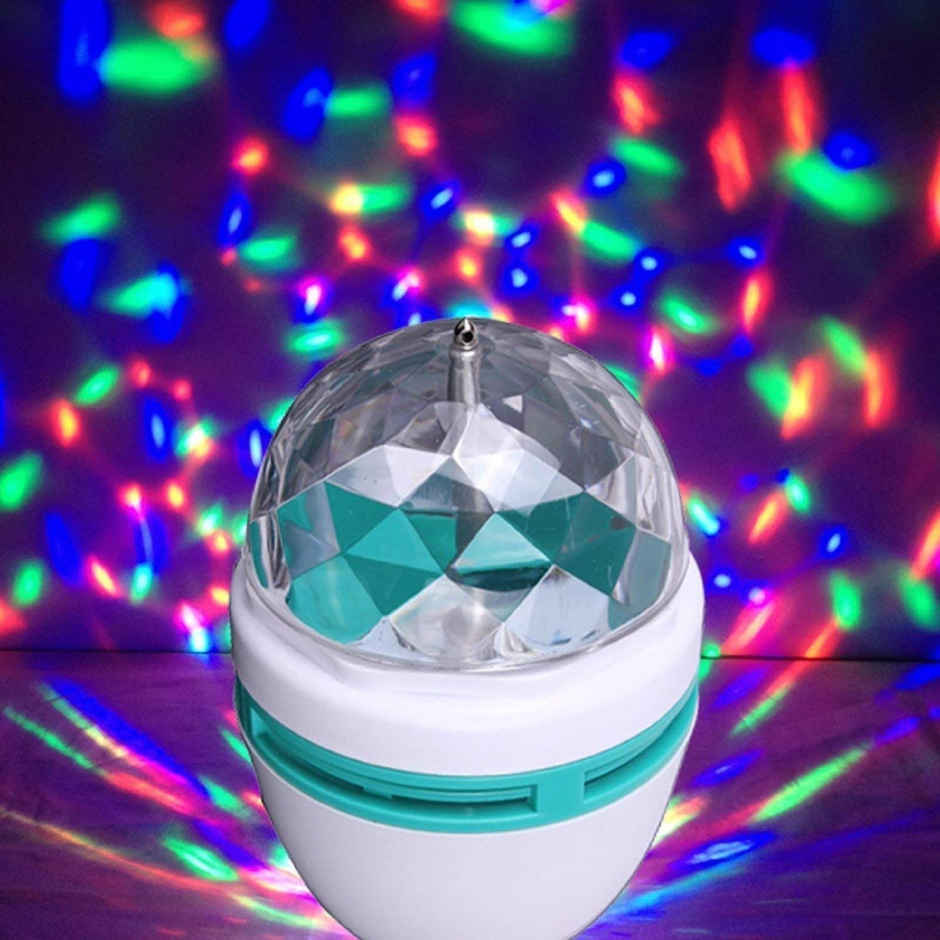 3 W Disco Bulb - Multicolor | 360 Degre Rotating