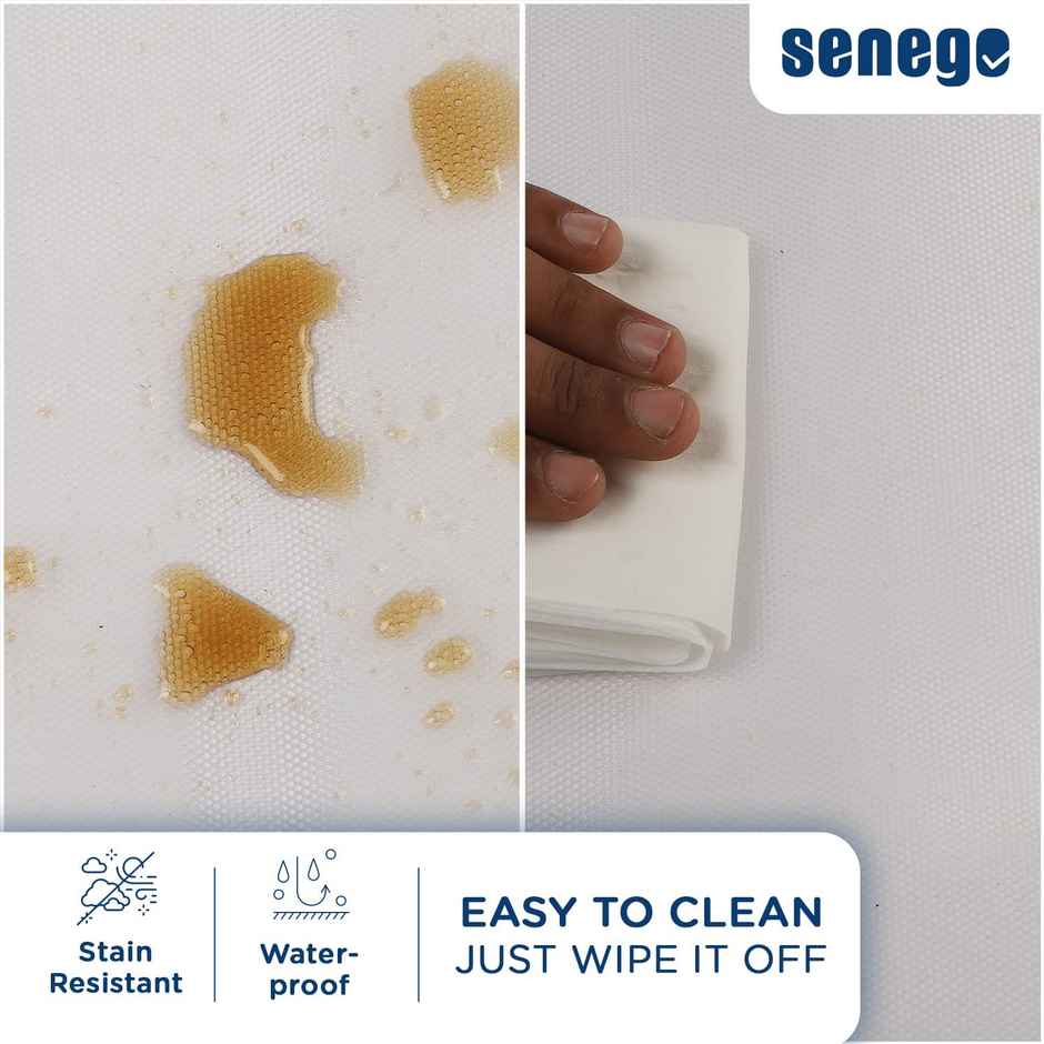 Senego Anti Slip Mat 3m, Shelf Liner Mat for Kitchen/Cupboard/Drawers/Bathroom (45 cm x 3 m), White