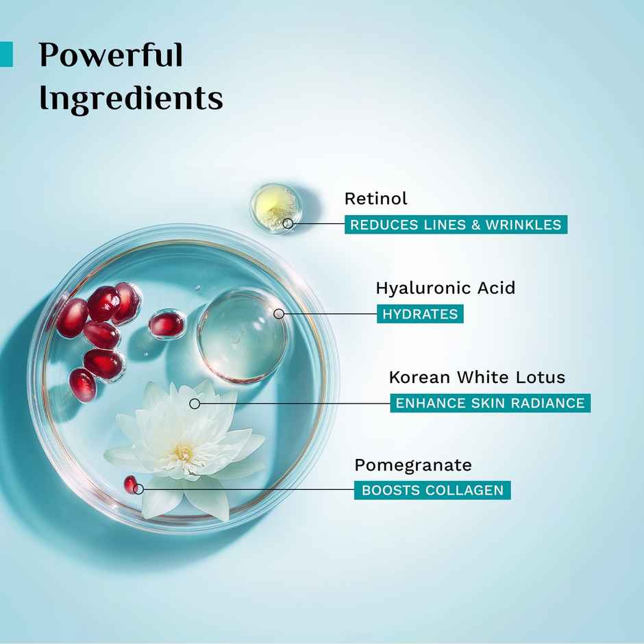 Pilgrim Retinol Lift & Firm Face Serum with 1% Hyaluronic Acid Reduces Fine Lines Wrinkles & Firms Skin