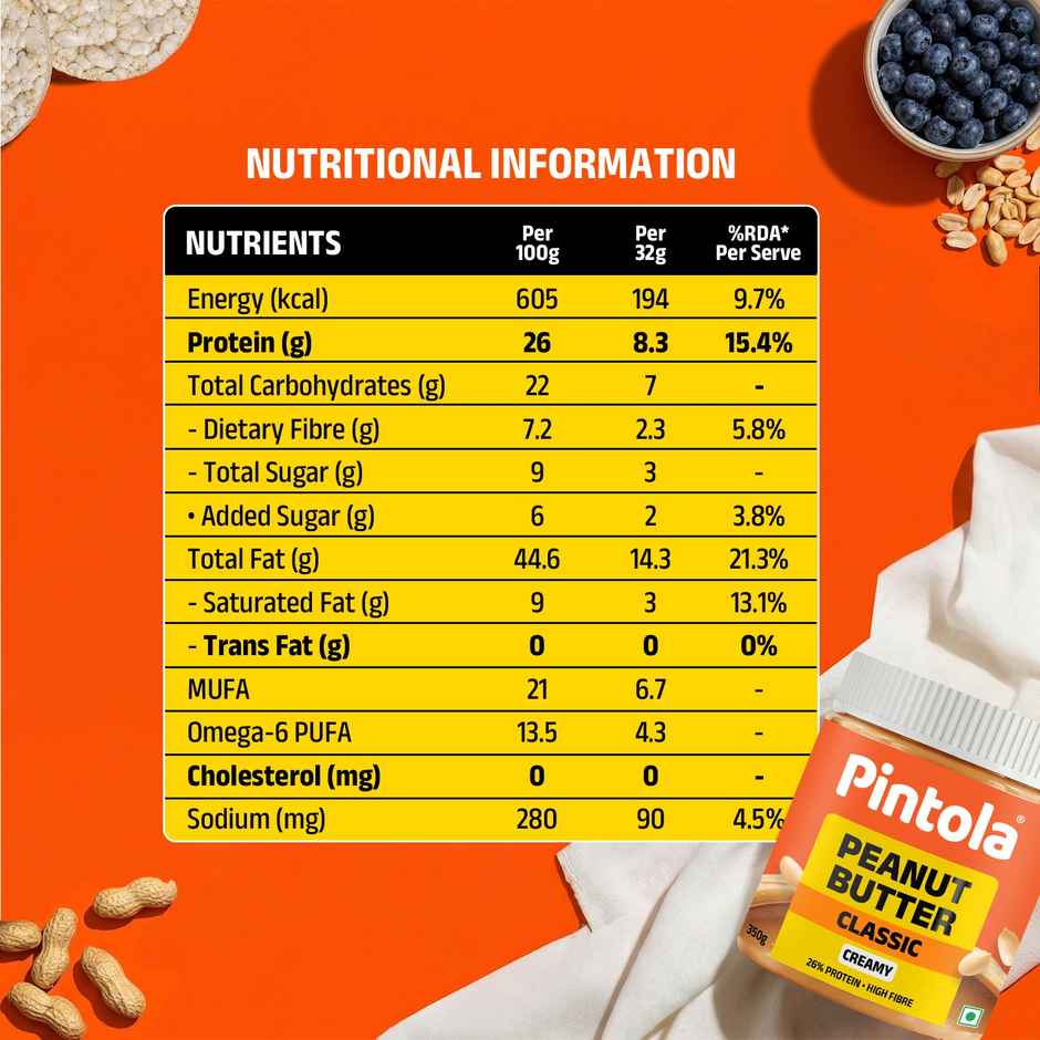 Pintola Classic Peanut Butter - Creamy