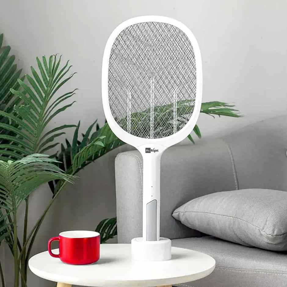 Mr. Right 2-in-1 Rechargeable Mosquito Racket | Night Hands-free Mode With UV Light