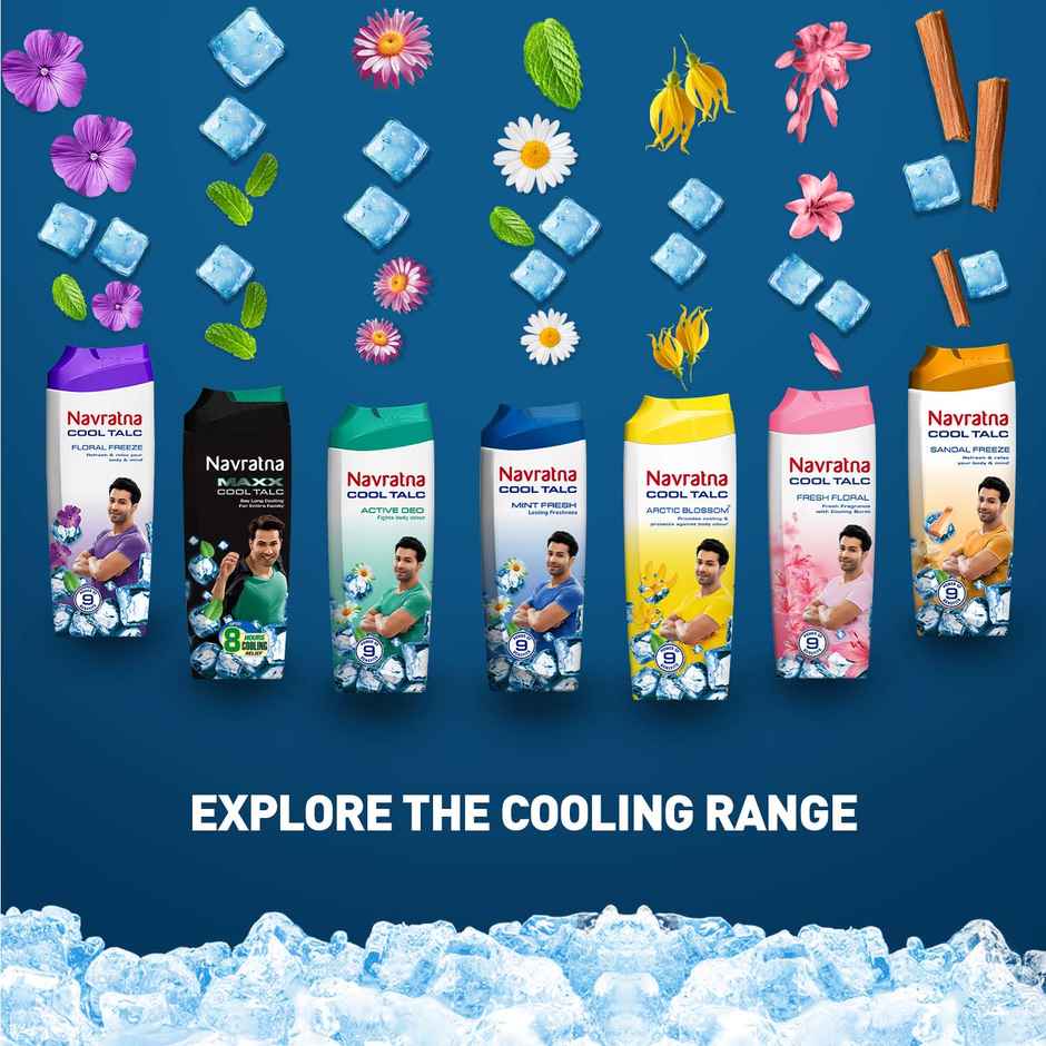 Navratna Cool Talc - Mint Fresh