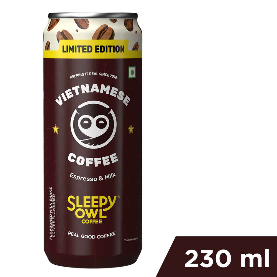 Sleepy Owl Vietnamese Cold Coffee Can | Ready to Drink Coffee Beverage