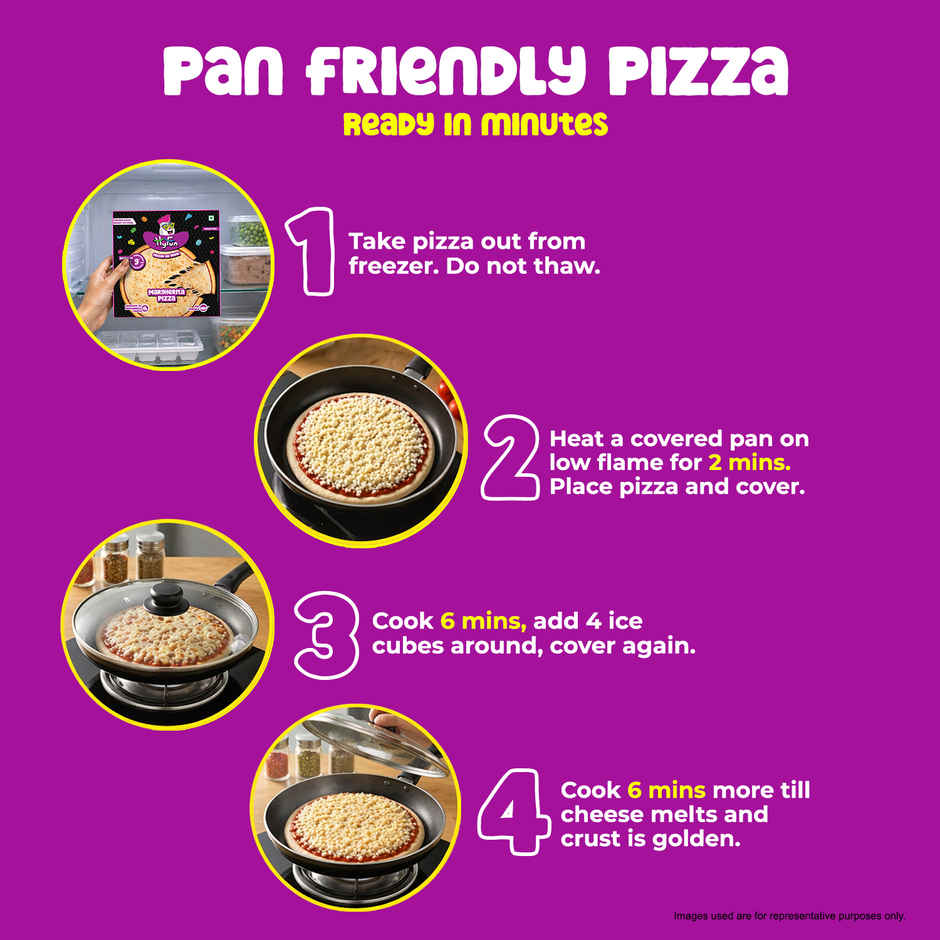 HyFun Margherita Pizza, Cheesy Snack | Frozen
