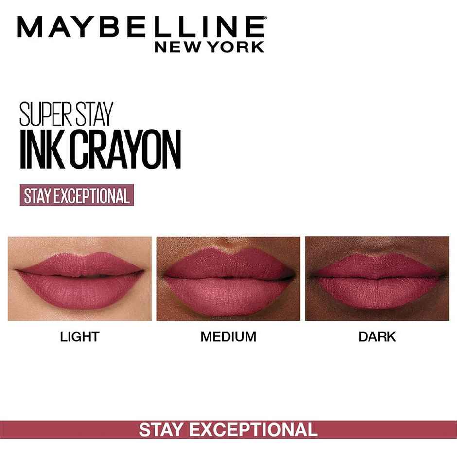 Maybelline Super Stay Crayon Lipstick, 25 Stay Exceptional