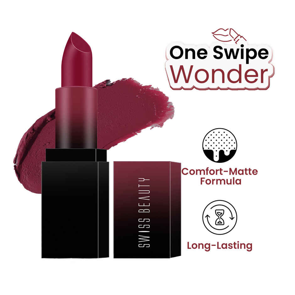 Swiss Beauty HD Matte Lipstick | 22 Brandy Harrington