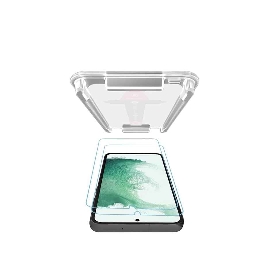 Kapaver Galaxy S22 Plus Tempered Glass Screen Protector Guard | Easy Fit - 2 Pack