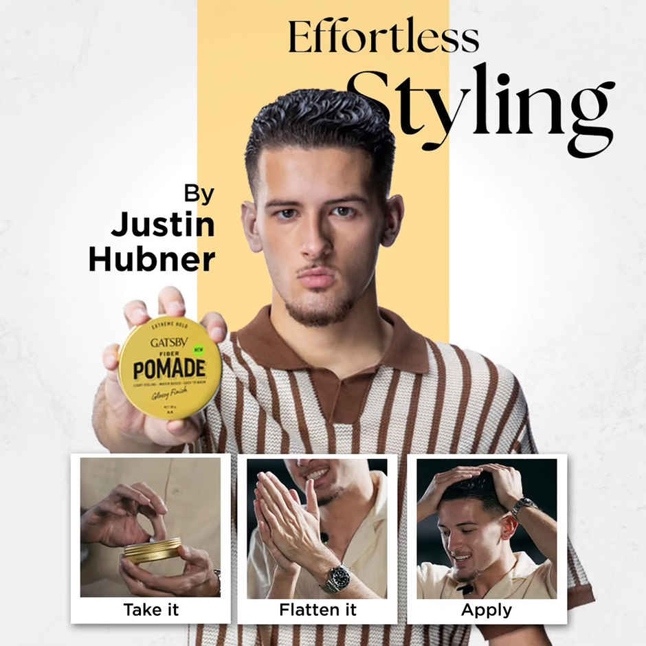 Gatsby Japan's No. 1 Fiber Pomade Hair Wax | Glossy Finish