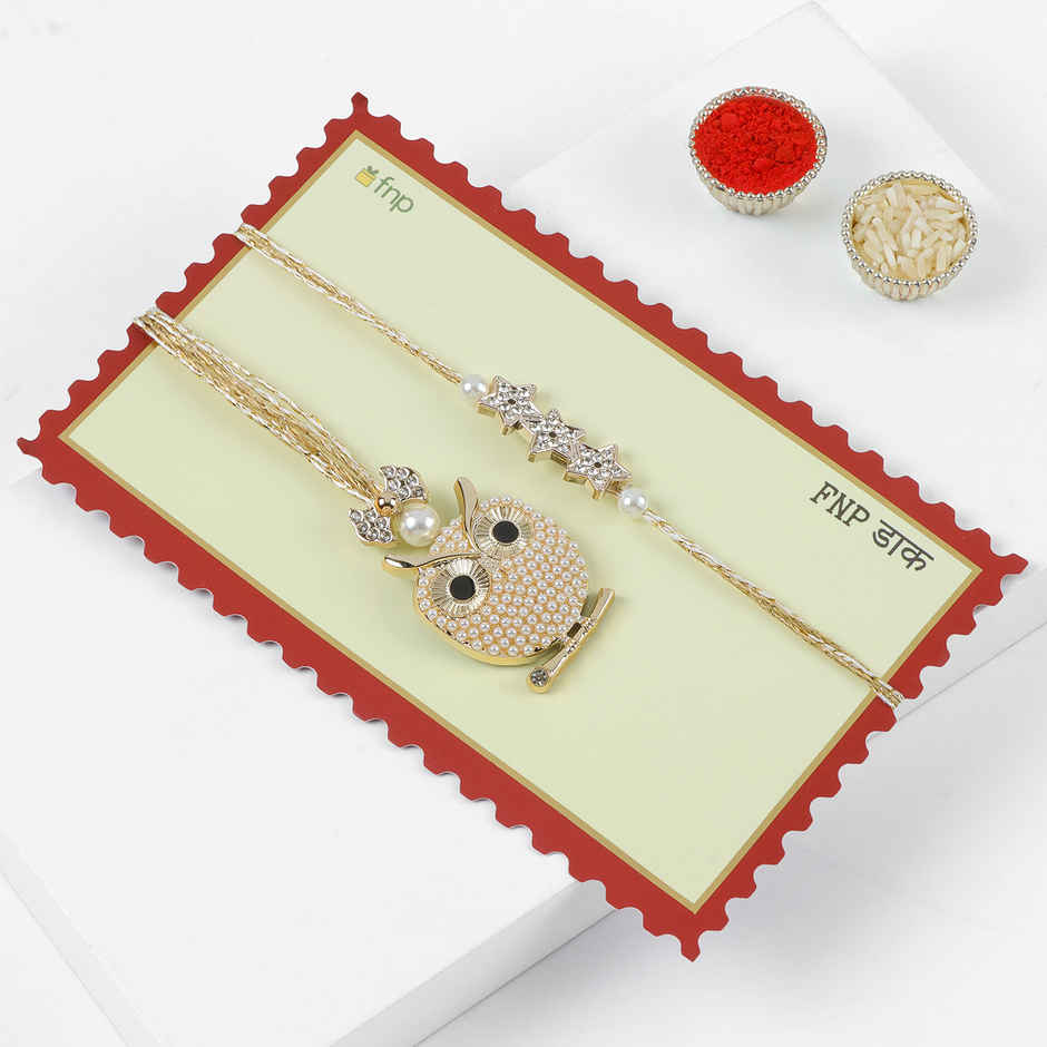 Pearl Luxe Rakhi Combo | FNP