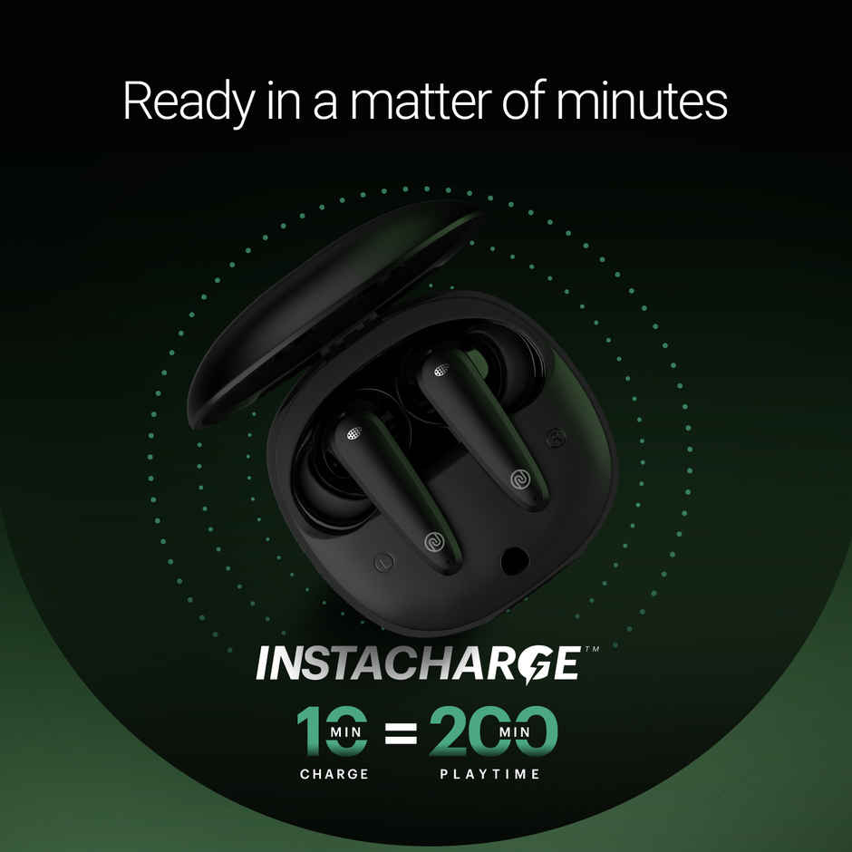 Noise Buds VS404 50H Playtime 4Mic ENC 10mm Driver IPX5 BT v5.3 TWS Earbuds | Jet Black