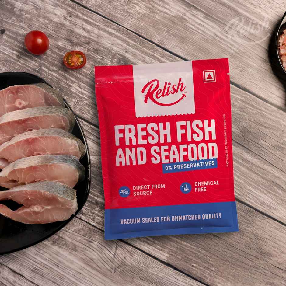 Relish Indian Salmon / Rawas Medium Steaks | Energy - 200 kcal | Protein - 25 g / 100 g
